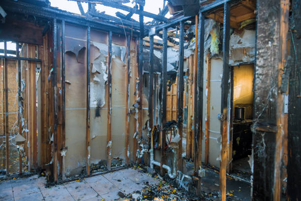 Professional Emergency Fire Cleanup technician working in Jefferson, OH